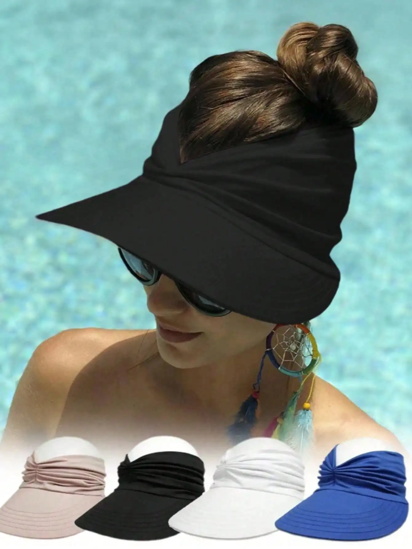 

1 Piece Women's Summer Hat, Stylish And Fashionable For Outdoor Sports, Foldable And Portable For The Beach, Suitable For Swimming, Baseball, Tennis, Golf And Other Outdoor Sports, With UV Protection,Holiday,Travel