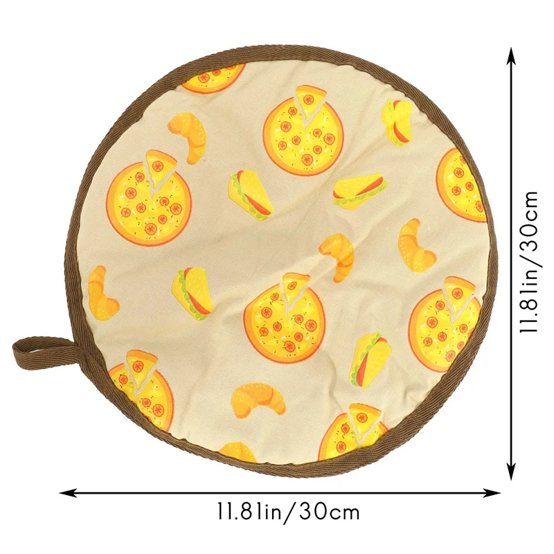 12Inch Tortilla Pancake Warmer Pouch Microwavable Insulated Food Cooler Bag, For Corn Flour Burrito Pancake Warm