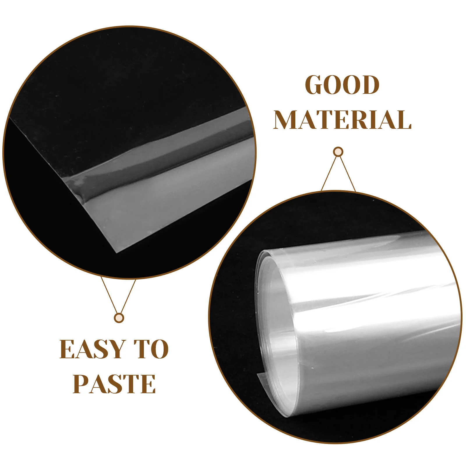 Explosion-Proof Film 4Mil Thick Shatterproof Glass Protective Film for Home Car Security Transparent High Strength Bubble-Free