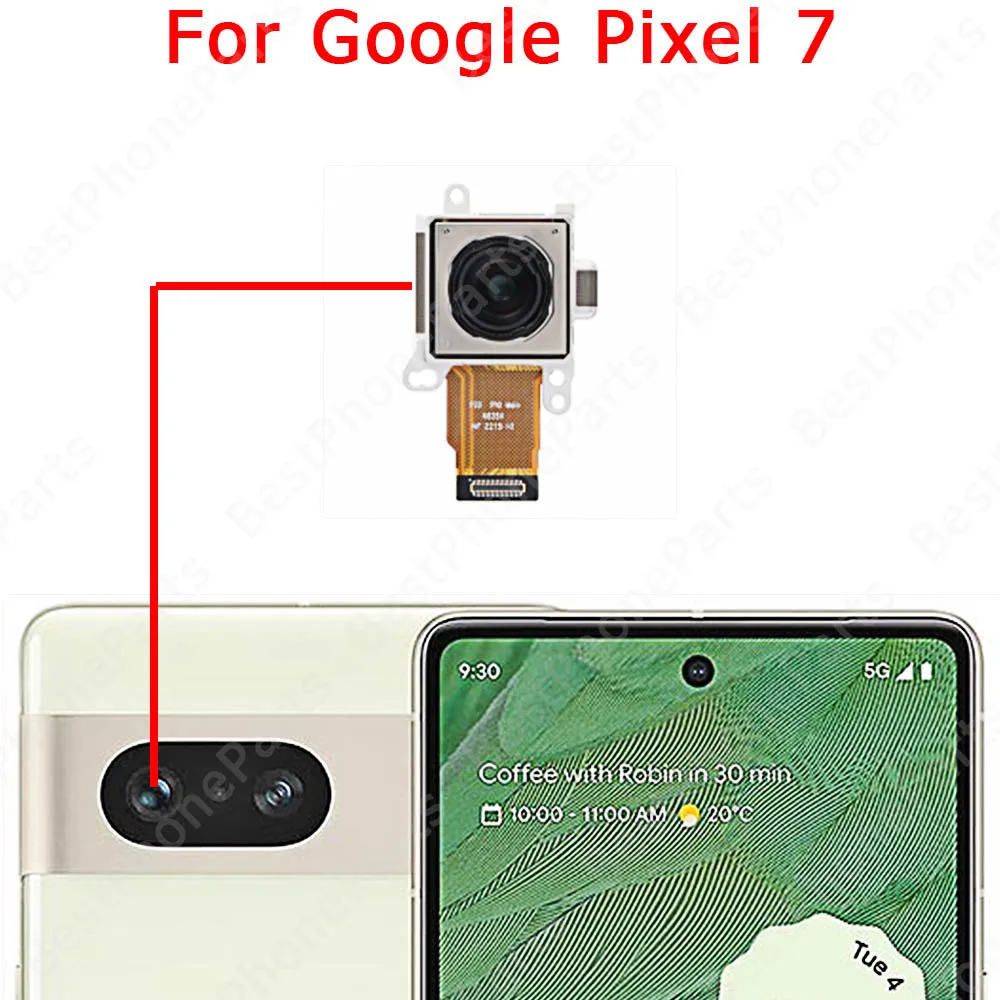 Front Backside Back View Facing Camera For Google Pixel 6 Pro 6a 7 7a Fold Rear Selfie Big Camera Module Replacement