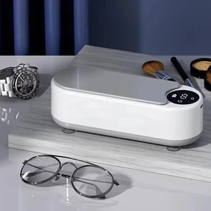 Eyeglass cleaning machine ultrahigh frequency full-automatic household cleaning jewelry mouthpiece small portable contact lens c