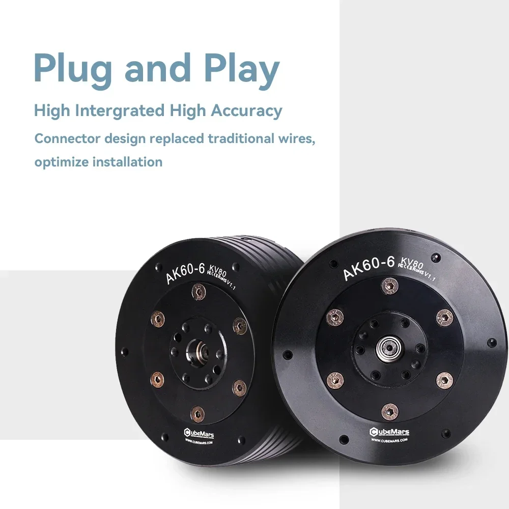 CubeMars AK60-6 V1.1 KV80/KV140 Motore Brushless Robot Dinamico Modulare per Robot Piede AGV Esoscheletro Robot Quadrupede Parti FAI DA TE