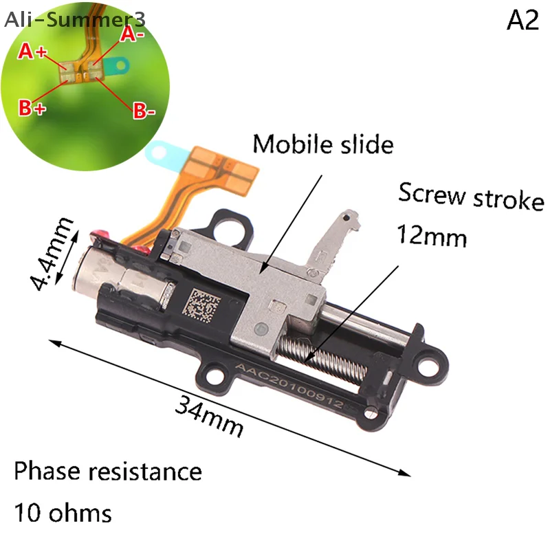 1Pc DC 3V 4.4mm/5mm Micro Screw Slide Stepper Motor With A Planetary Gear Reducer & Precision Ball Bearings Mini Push Rod Motor