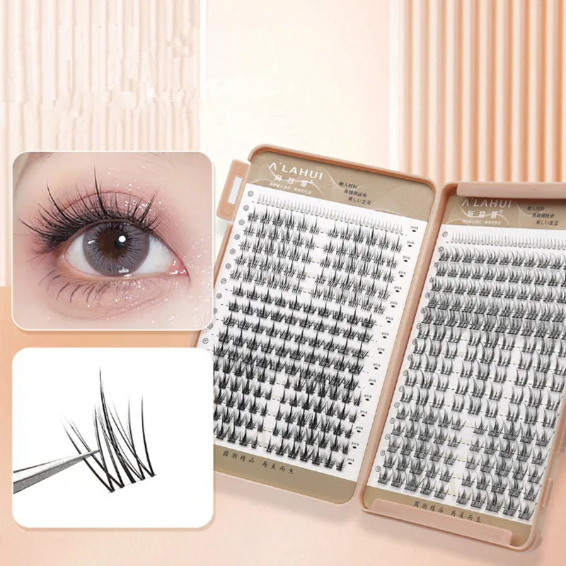 32 Rows 7 Kinds Mix False Eyelashes Large Capacity Segmented Lower Lash Extensions Individual Cluster Thick Natural Curling