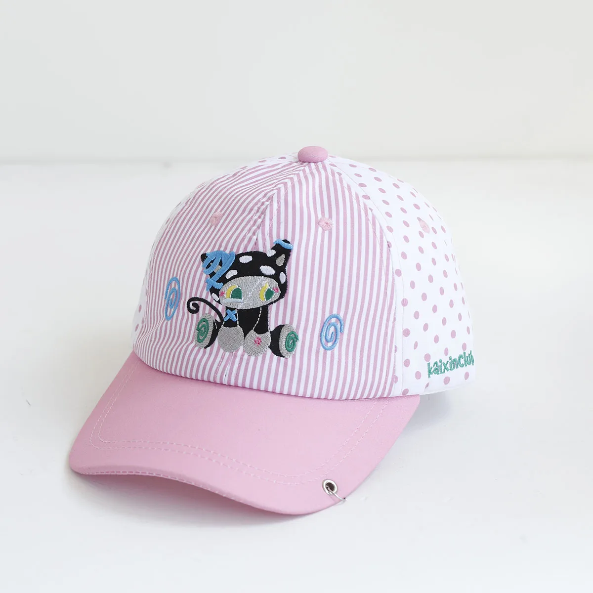Neue Damen-Baseballmützen im koreanischen Stil mit niedlichen Katzen- und Welpen-Stickereien, Sonnenschutz, vielseitig, lässig, modisch, für Reisen