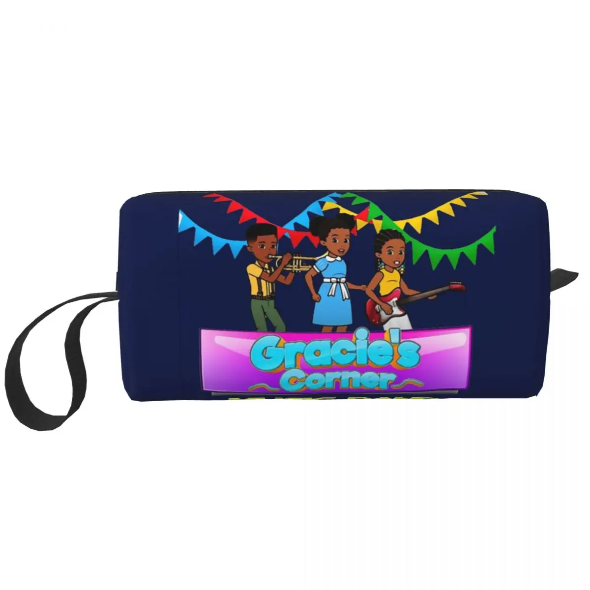 Gracies Family Corner Cute Phonic's Song Makeup Bag Cosmetic Organizer Toiletry Cosmetic Bag for Women Beauty Travel Pencil Case