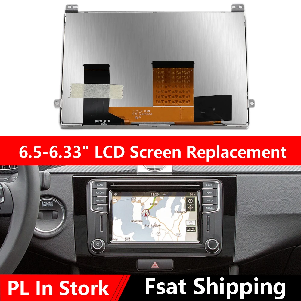 Zamiennik ekranu dotykowego LCD TDO-WVGA0633F00045 6,33 cala do radia-nawigacji VW MIB STD2 680 200