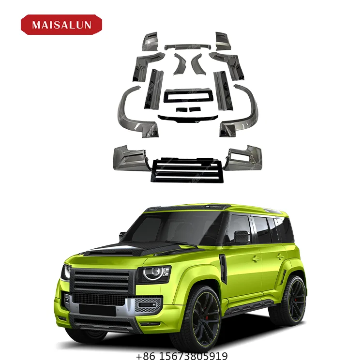 

LM Style Conversion Kit for Defender 2013-2019 Facelift LM Style Auto Parts Front Bumper Side Skirt Grille Bonnet