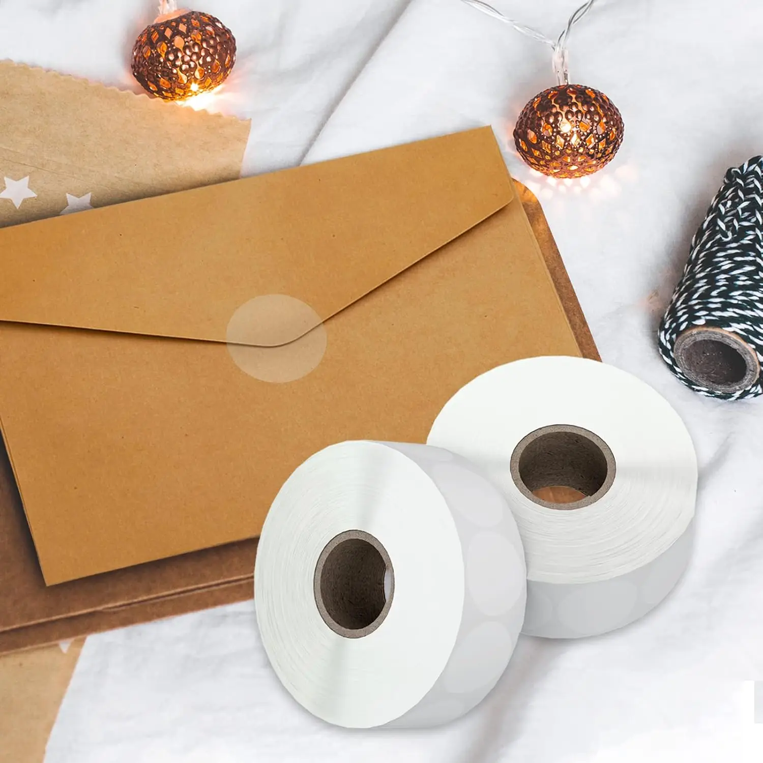500pcs Transparent Round PVC Stickers 2"/2.5"/3.0 Crystal Clear Envelope Stickers Labels Retail Package Clear Seal Labels image 3