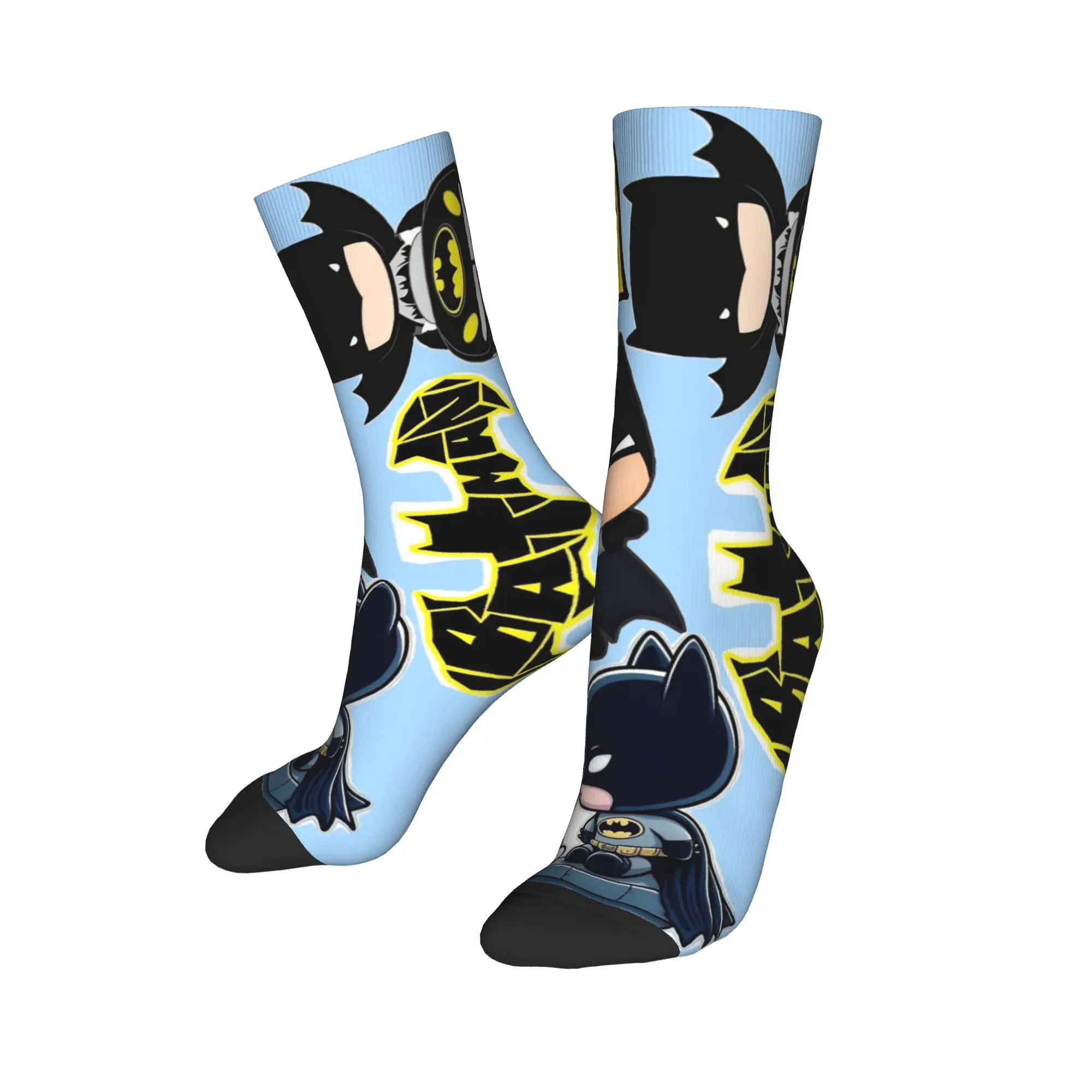 

Осенне-зимние крутые мужские и женские носки Hello Kitty Batmans, нескользящие футбольные носки для подруги и бойфренда