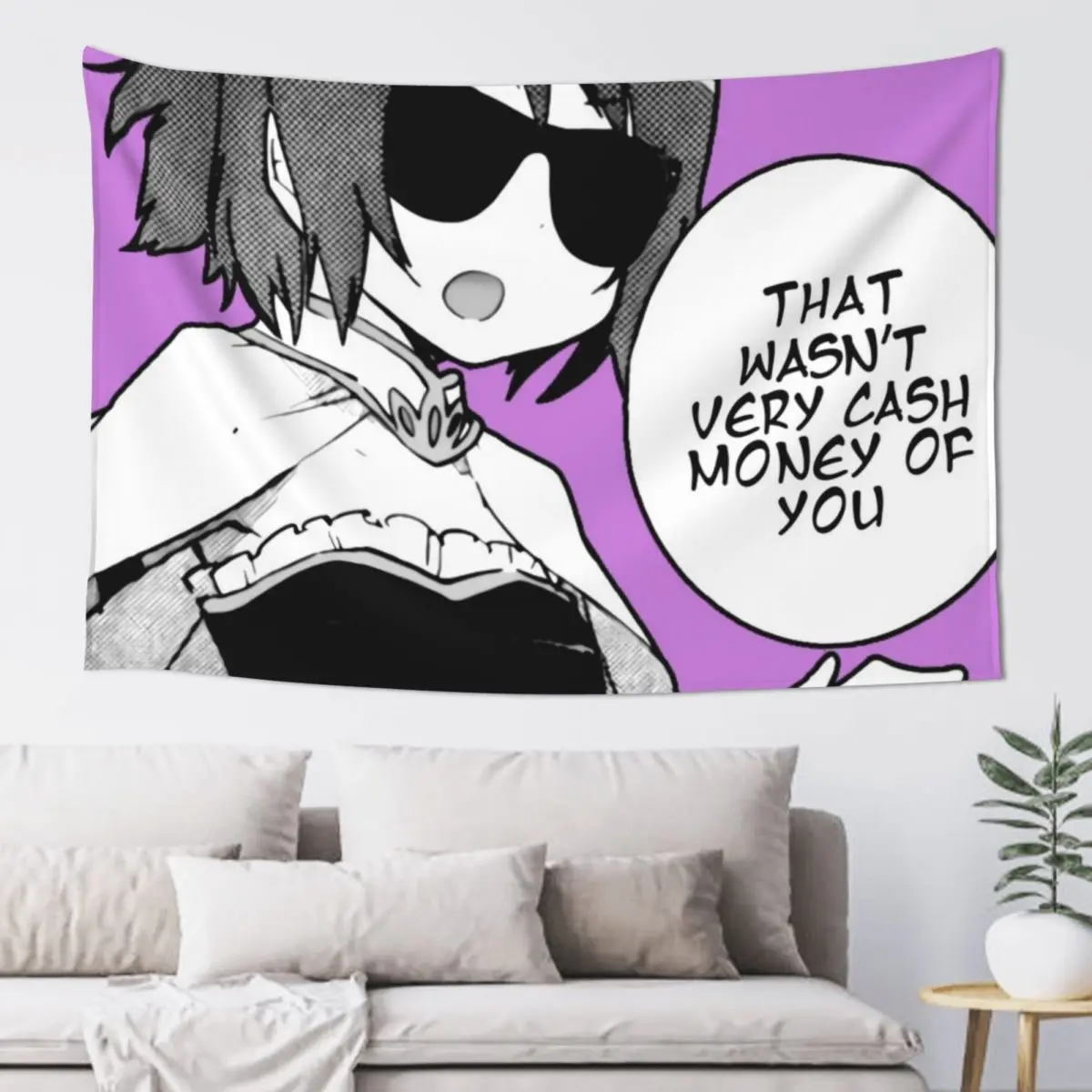 

That Wasn't Very Cash Money Of You Tapestry Things To Decorate The Room Wall Art Kawaii Room Decor Cute Decor Tapestry