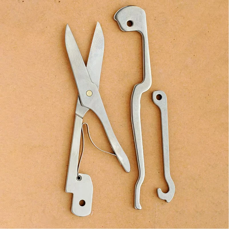 Knife Original Replacement Scissors Accessories Set With Spring & Back Tool Hooks For 91MM Victorinox Swiss Army Knives DIY Part