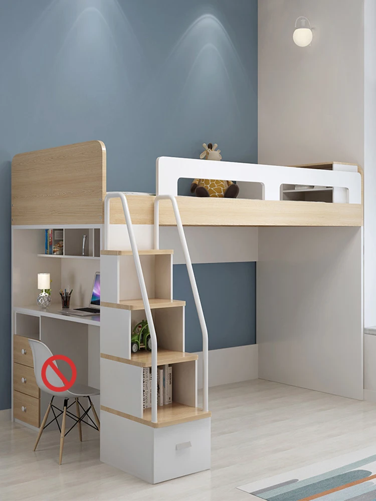 Sleeping Shubao, Multifunctional Combination  Shelf  Main Frame  Nordic Desk Wardrobe Bed SuspendedApartment