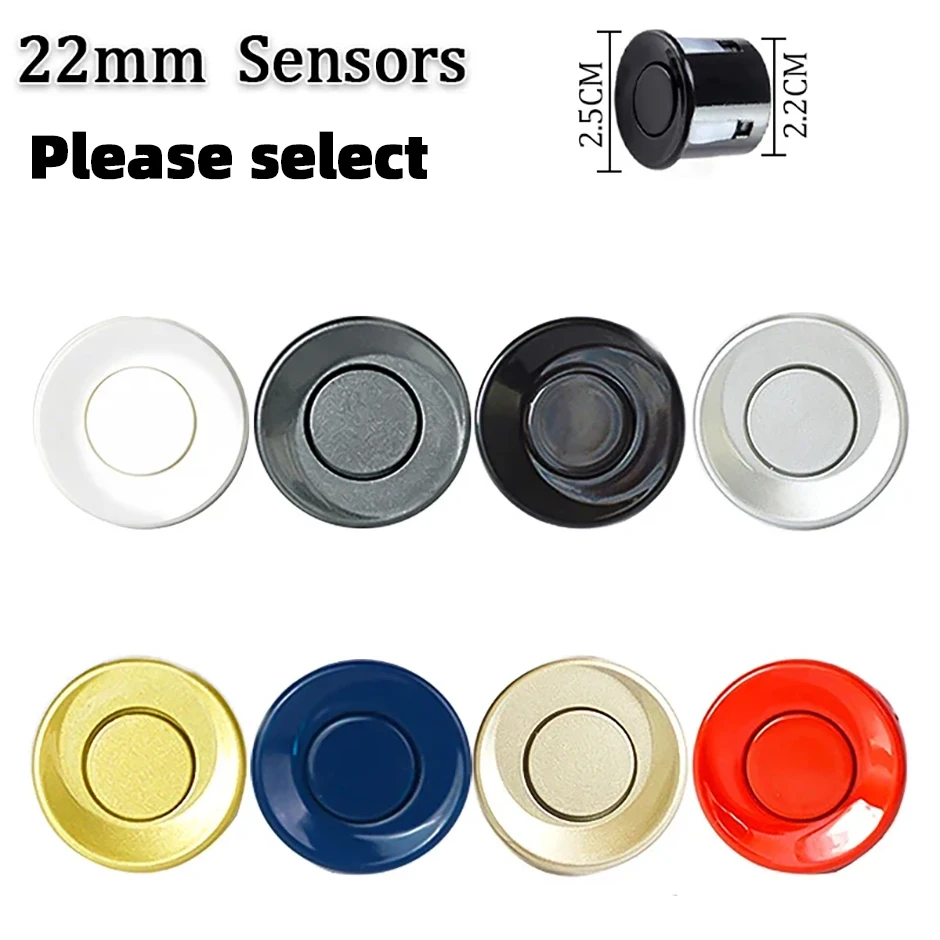 22MM Parking Sensors Backup Radar Parktronic Reverse Probe Ultrasonic  Aparcami Black Red Blue Grey Silver Champagne Gold