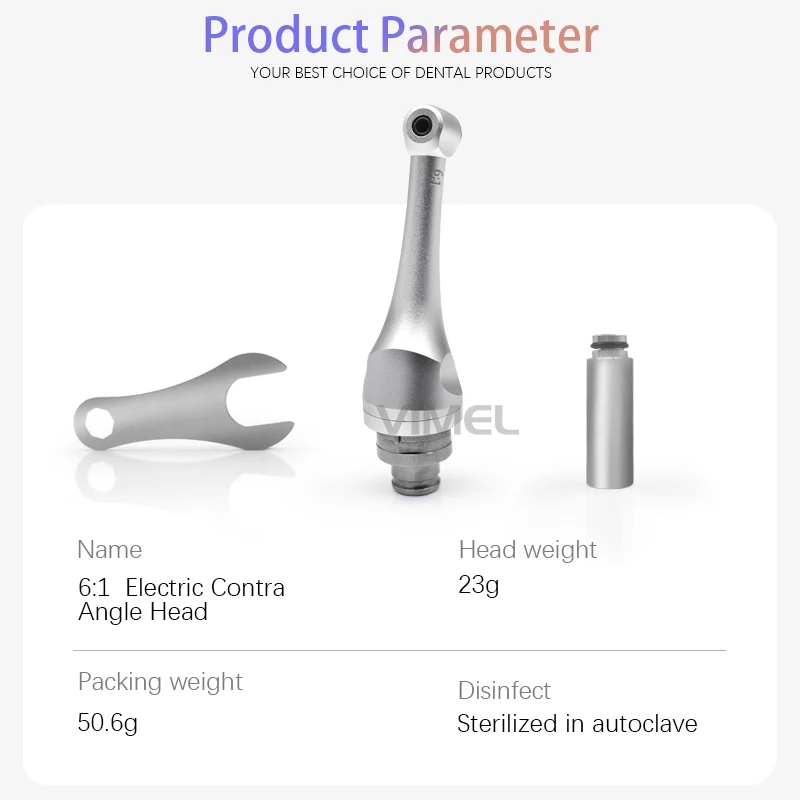 den   tal 6:1 Endo Motor Contra Angle Handpiece Head Push Button for Electric Endo Motor Compatible Woodpecker