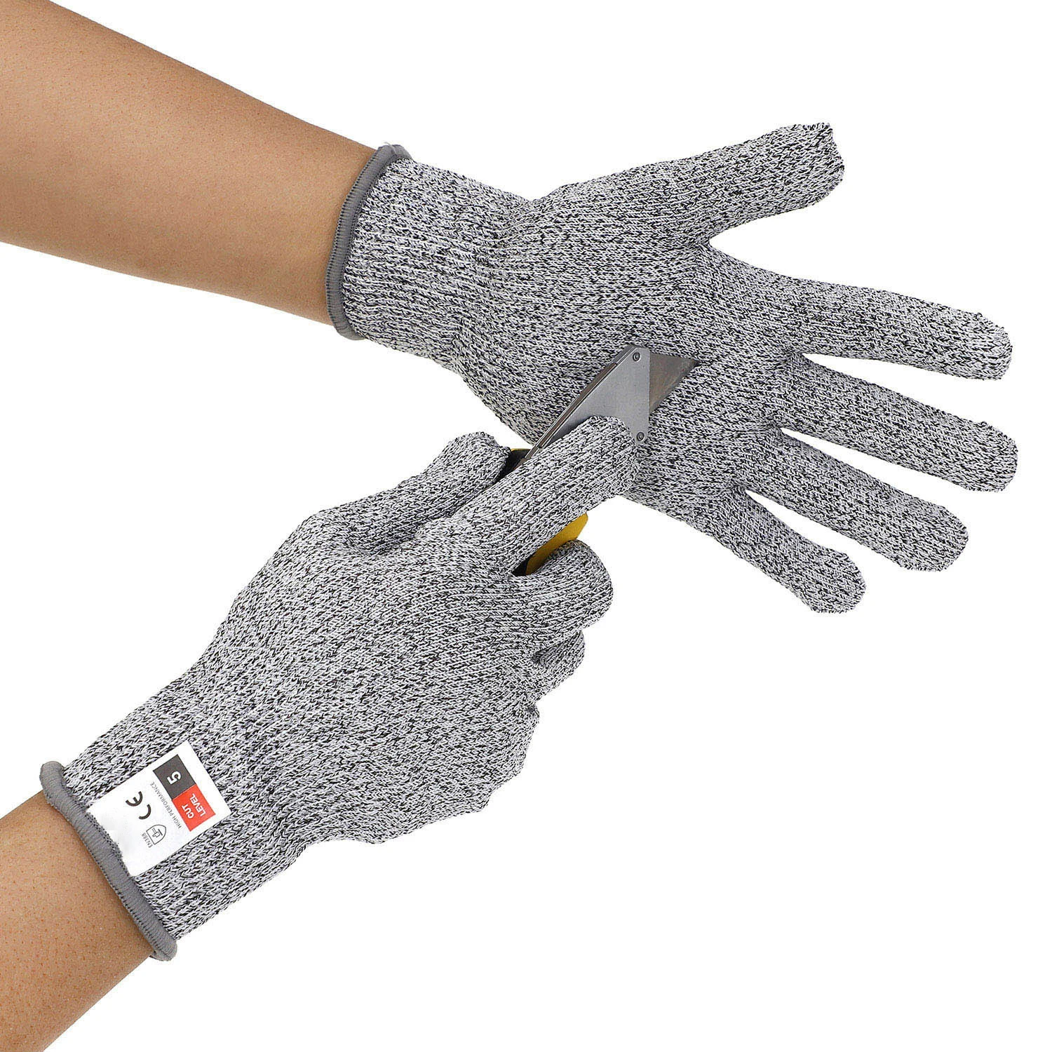 5 مستويات مكافحة قطع شاشة تعمل باللمس مكافحة قفازات القطع الزجاج المطبخ الغذاء الصف ذبح الأسماك قتل مكافحة قفازات القطع