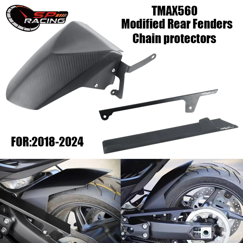 

FOR Yamaha T-MAX560 TMAX 560 2018-2024 2023 2022 2021 Motorcycle Mud Rear Fender Tire Wheel Hugger Splash Guard Cover