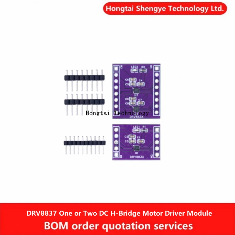 DRV8837 Ein- oder Zwei-Wege-DC-H-Brücke-Motortreiber 1,8 A Schrittmotor-Treibermodul