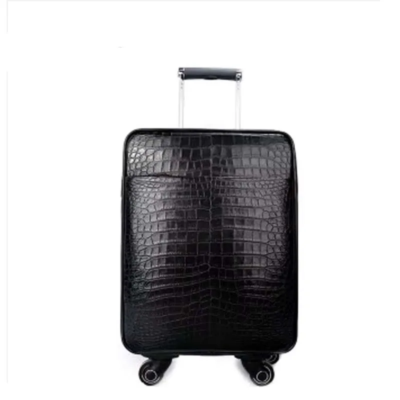 Crocodile leather suitcase crocodile men luggage