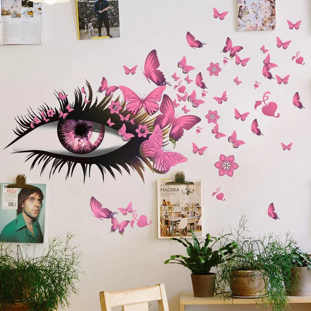 Diy Decals Butterfly Wall Stickers Wall Stickers Diy Decals Home Decoration Home Decoration Double-sided Visual Patterns