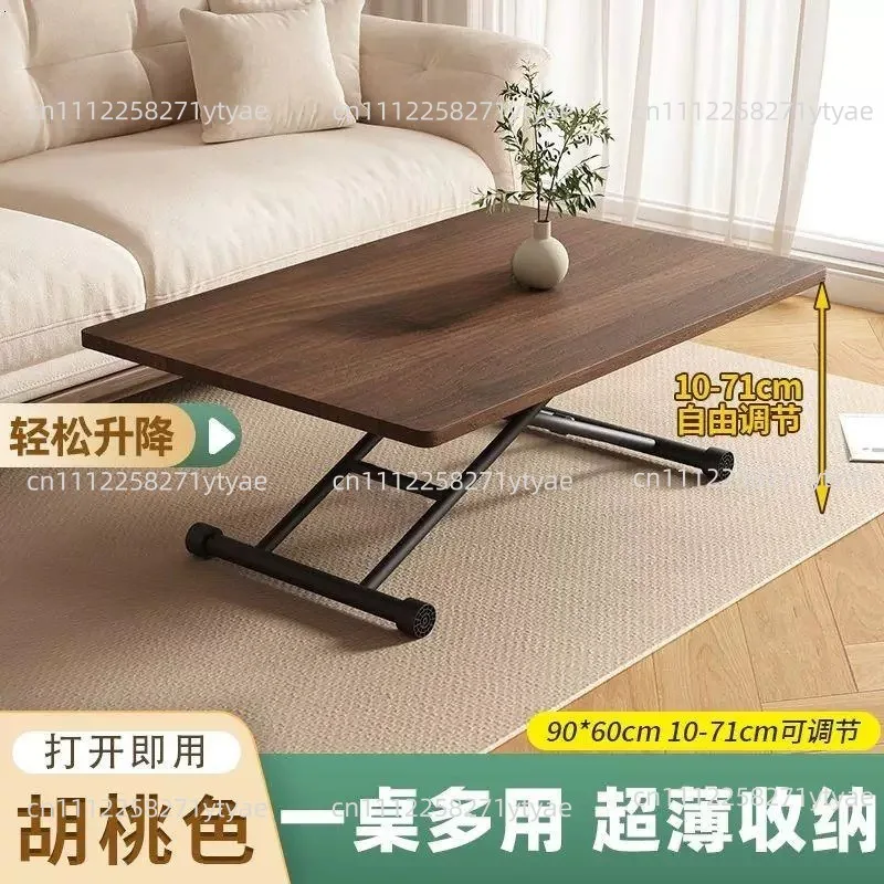 Multi-functional Simple Portable Computer Desk Side Bed Tables Mini Home Furniture 1PC Folding Tea Table Liftable Coffee Table