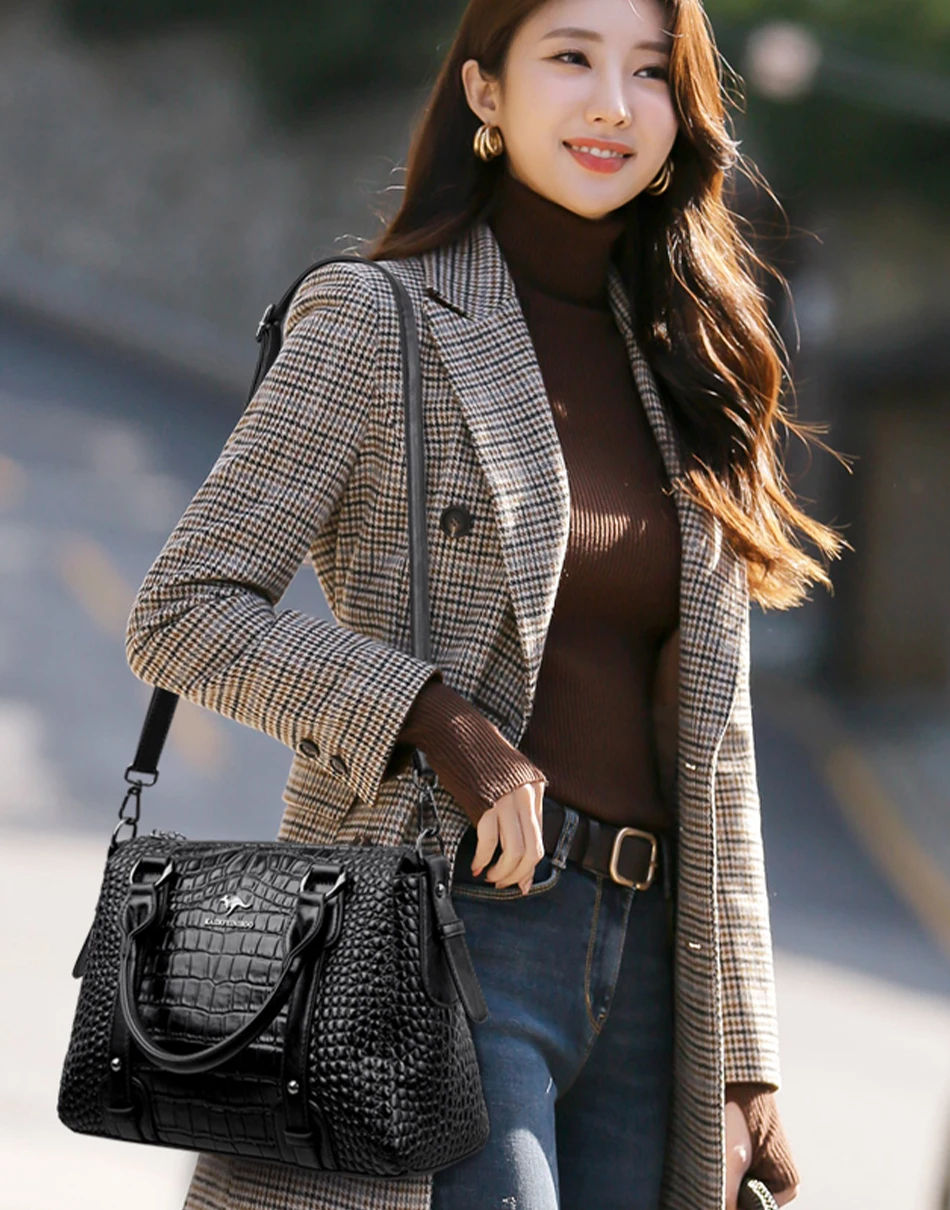Luxury Designer Handbag Brand High Quality Soft Leather Shoulder Crossbody Bag for Women Bag Large Capacity Leisure Handbag 2026