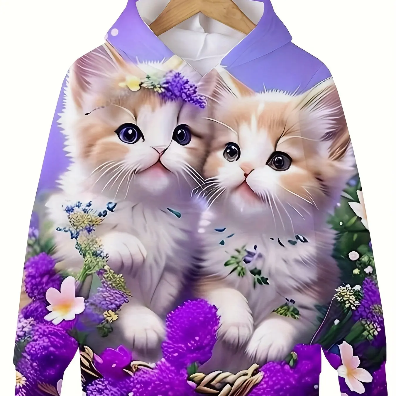 Children\'s Clothing Hoodies Girls Clothes Long Sleeve Cute Cat Print Casual Kid Summer Autumn Clothes Kids Clothes Outdoor Tops