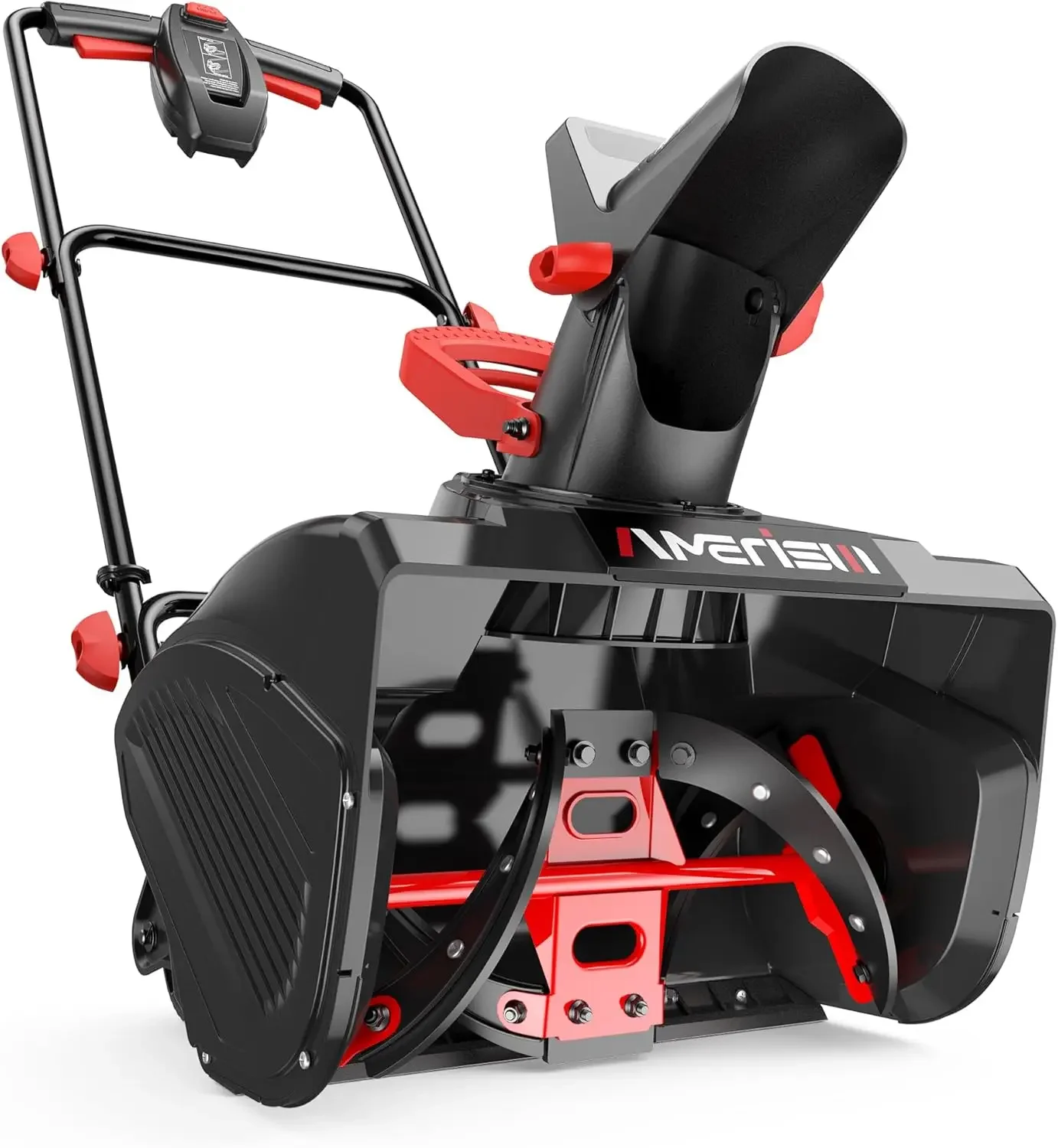 

18-дюймовый электрический снегоуборщик с проводным питанием, мощный двигатель 15 А, резиновый шнек 2200 об/мин, дальность выброса снега 30 футов, Li