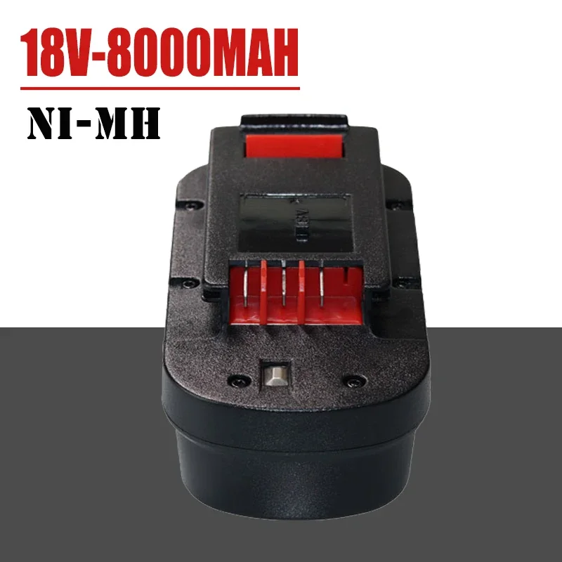 

18V 8000mAh for Black&Decker Rechargeable Power Tools Battery A18 A1718 A18NH HPB18 HPB18-OPE FS1800CS FS1800D FS1800D-2