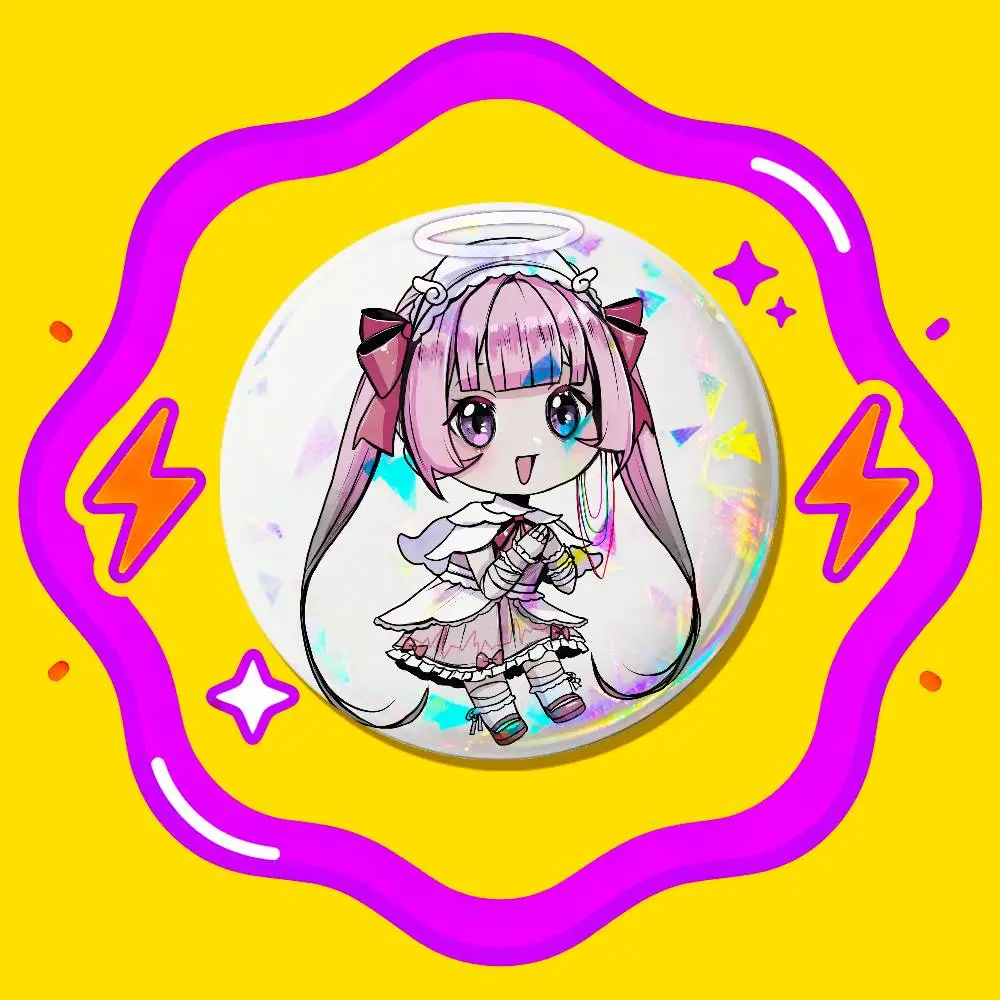 Round Metal Button Brooch Gift 58mm Custom Hat Ita Bag Pins For DupleX Love Angel Syndrome Yuuna Enamel Pin Badge