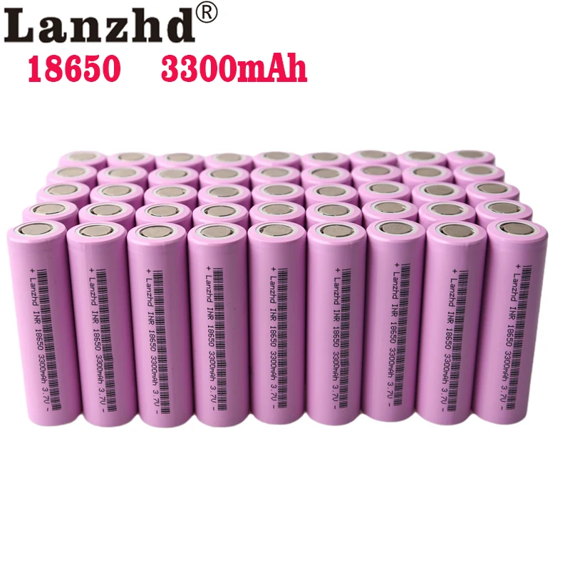 Imagem -02 - Bateria de Iões de Lítio 18650 3.7v 17a 18650 3300mah Baterias Recarregáveis para Lanterna Bicicleta Novo 840 Pcs 2024