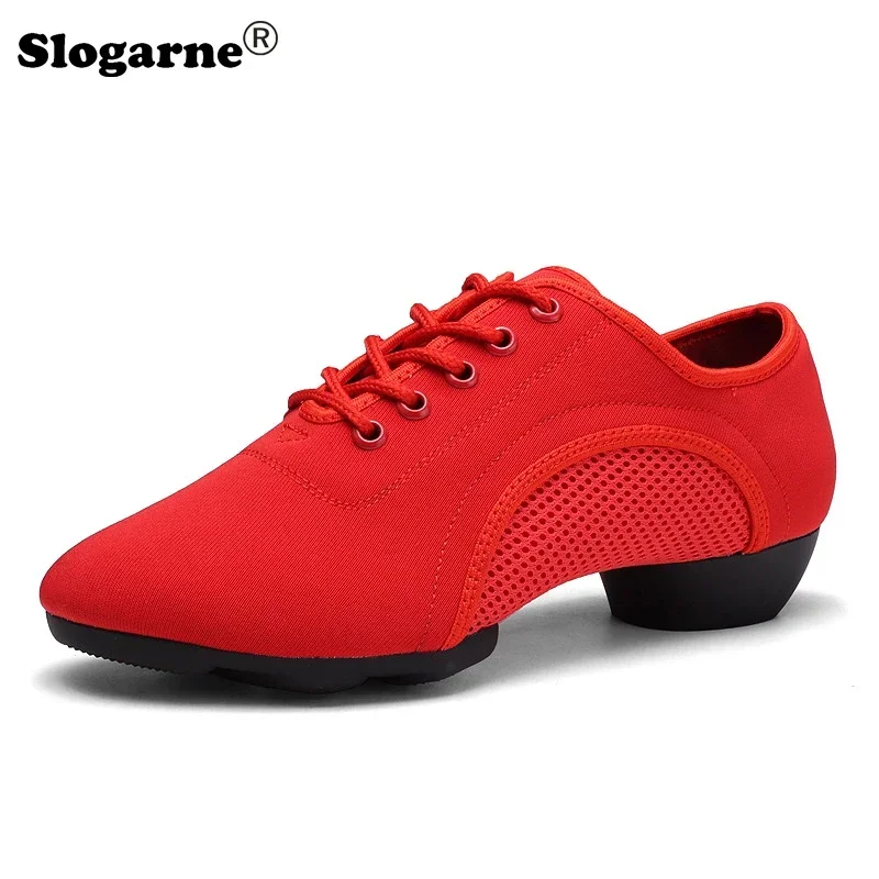 2.5CM Heels Dance Shoes Women Light Latin Shoes Girls Yoga Trainning GYM Sneakers Women's Ballet Shoes