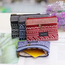 Cute Cotton Wallet Mini Zipple Money Bag Coin Purse Women Girls