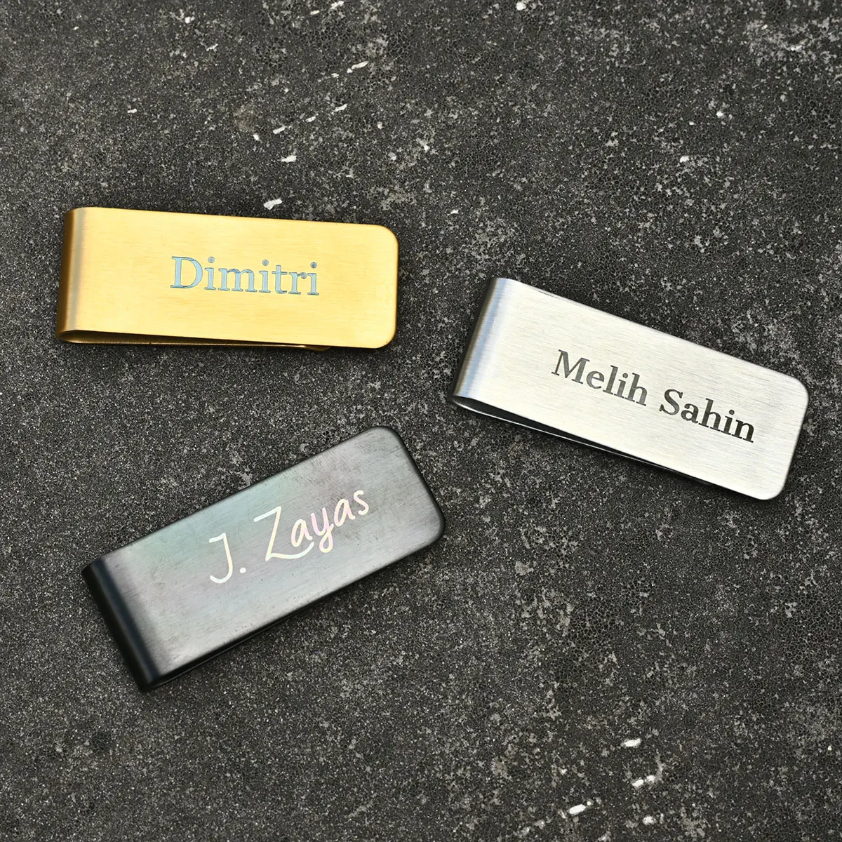 Personalized Money Clip Engraved Gift Custom Engraved Cash Clip Wallet personalised Gift for Dad Money Clip for Husband