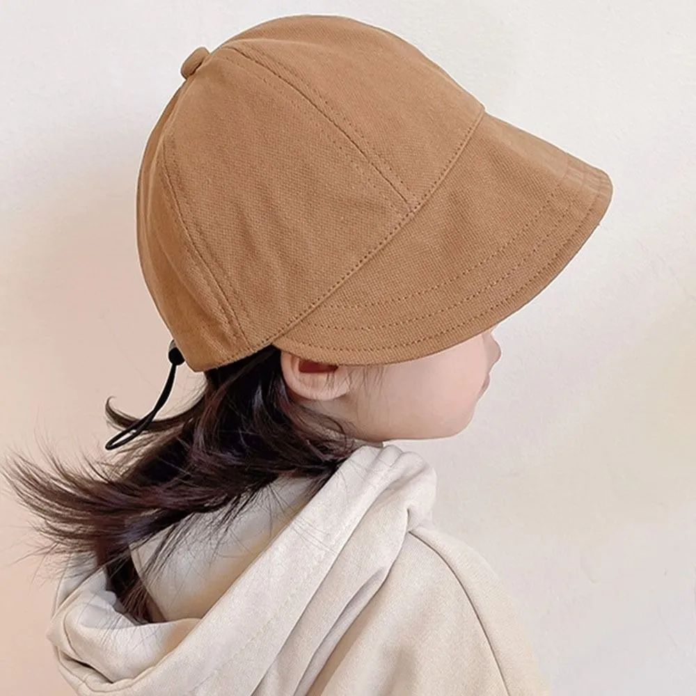 صياد قبعة الاطفال قبعة بحافة الكورية نمط 2-7 سنة الطفل قبعة الحماية من الشمس واقية من الشمس الدافئة الأطفال فيشمان قبعة الفتيات #3