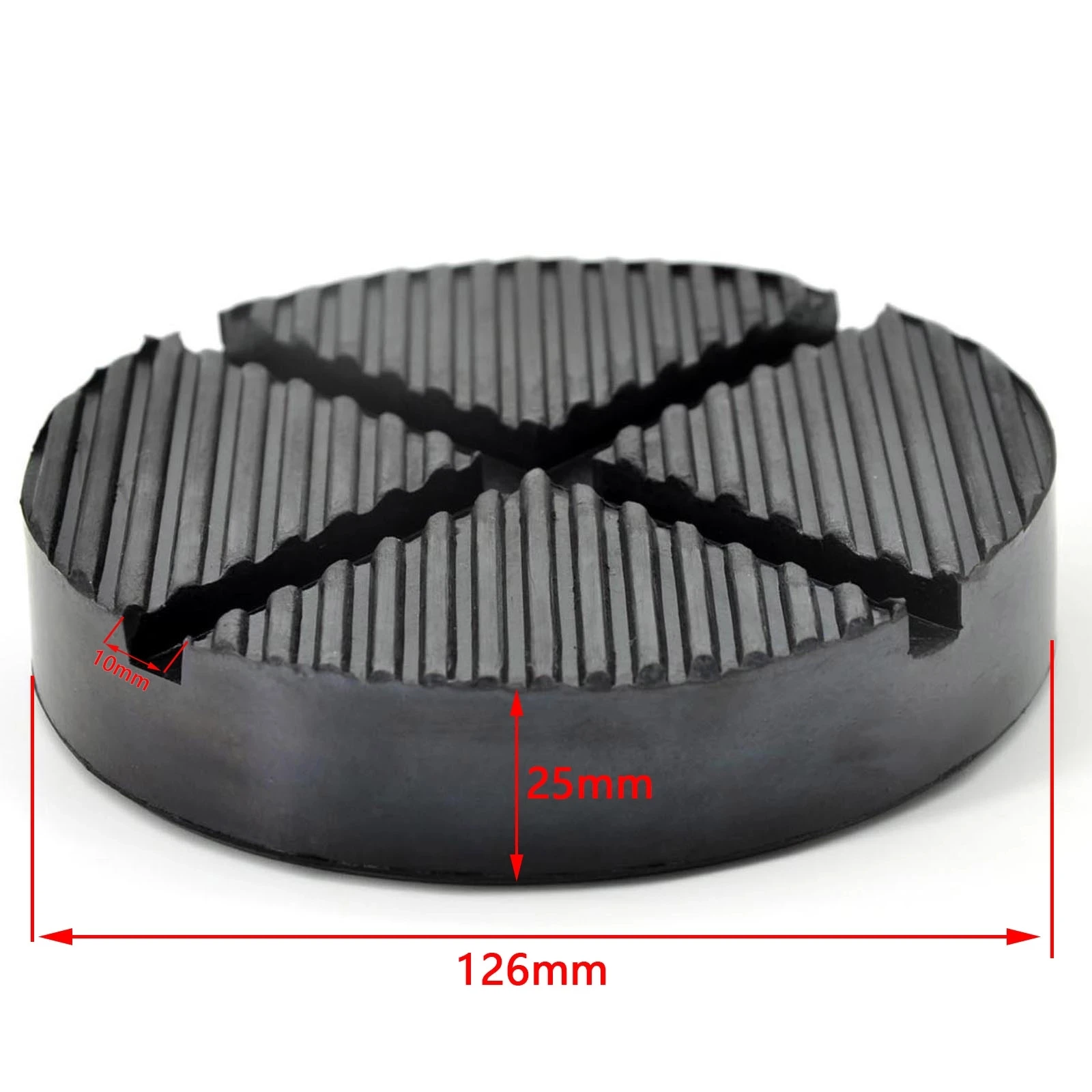 

Car Lift Jack Stand Pads Black Rubber Slotted Floor Pad Frame Rail Adapter