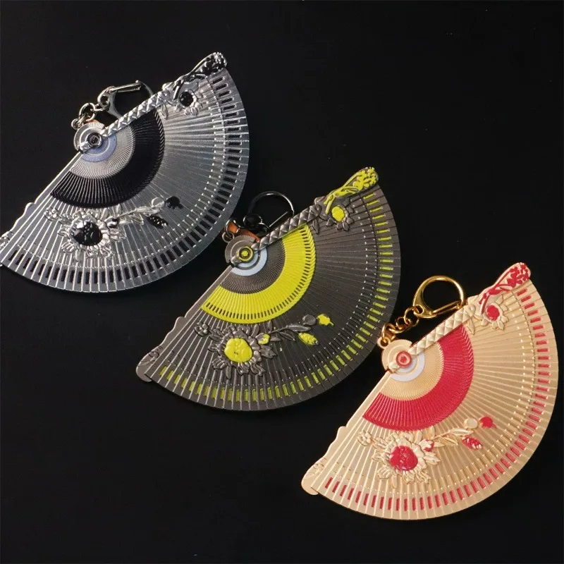 Sixteen shadowless fan metal model alloy ornament keychain toy 12CM cool