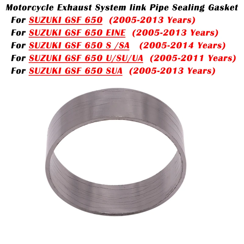 

Moto Exhaust System Link Pipe Gasket Prevent Air Leakage For SUZUKI BANDIT650 GSF 650 EINE S SA SU SUA U UA 2005 - 2015