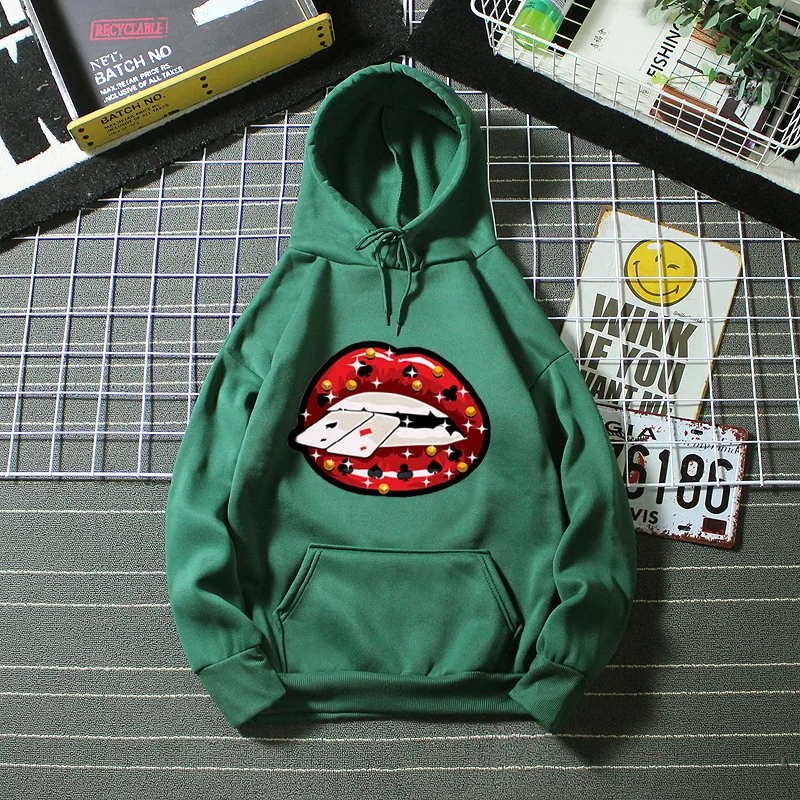 2025 New Spring and Autumn American Retro Printed Hoodie Sweatshirt Women Loose CasualComfortable Sports Top Coat