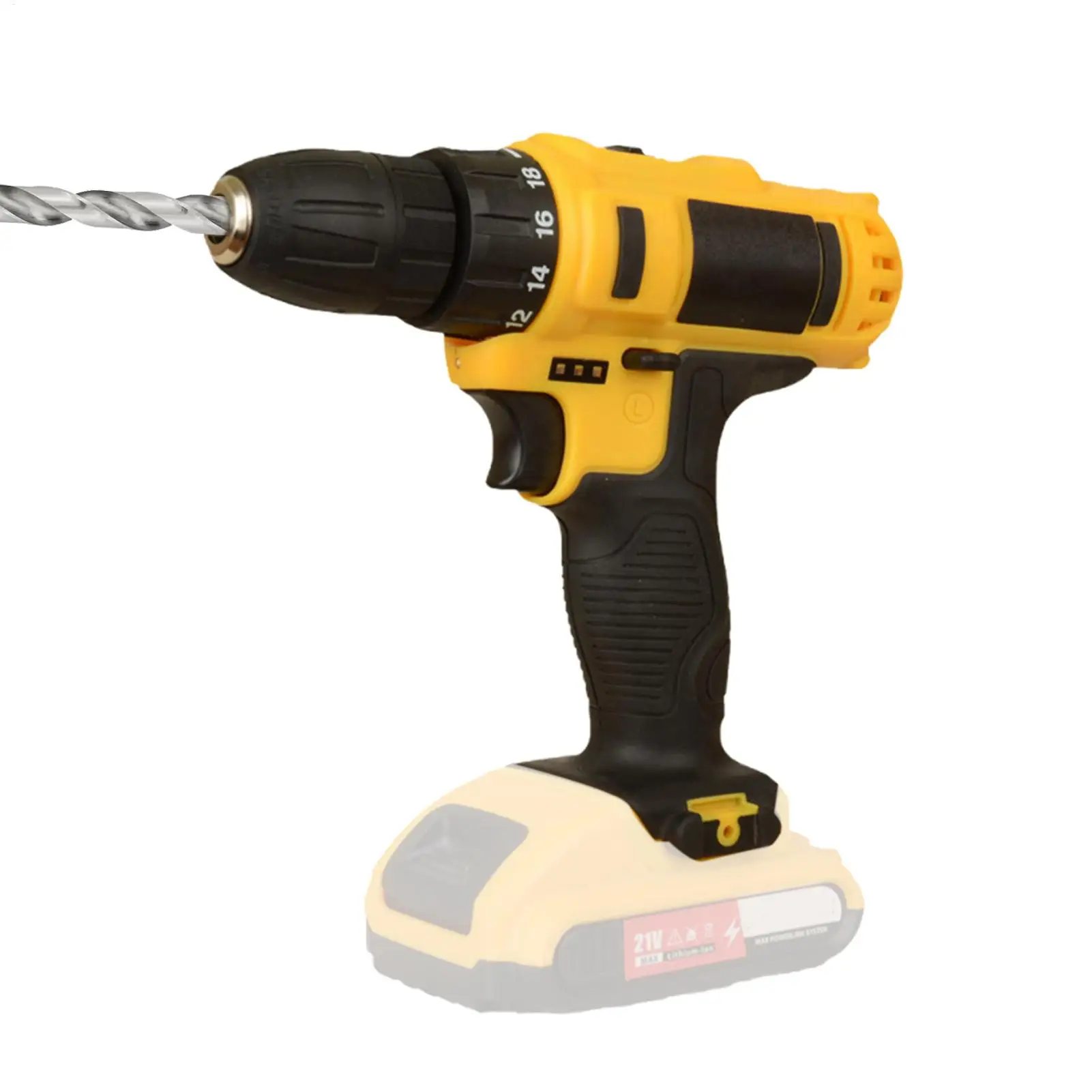 Power Drill Tool High Torque Motor Quick Change Chuck Precise Equipment Woodworking Cordless Power Drill For Home Improvement