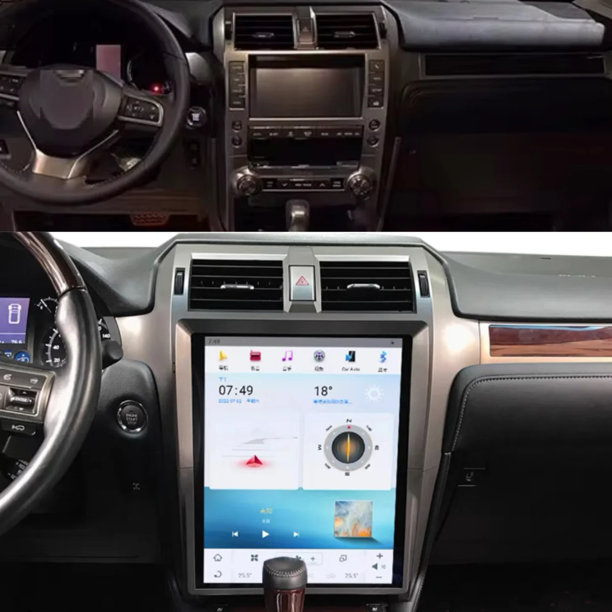 Android13 для Lexus GX400 GX460 2010-2019 автомобильное мультимедийное радио стереоплеер GPS Navi головное устройство Qualcomm Snapdragon Carplay Din