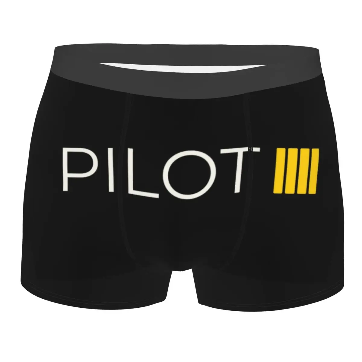 

Custom Pilot Captain Stripes Boxer Shorts Men 3D Printed Aviation Aviator Fighter Underwear Panties Briefs Breathable Underpants