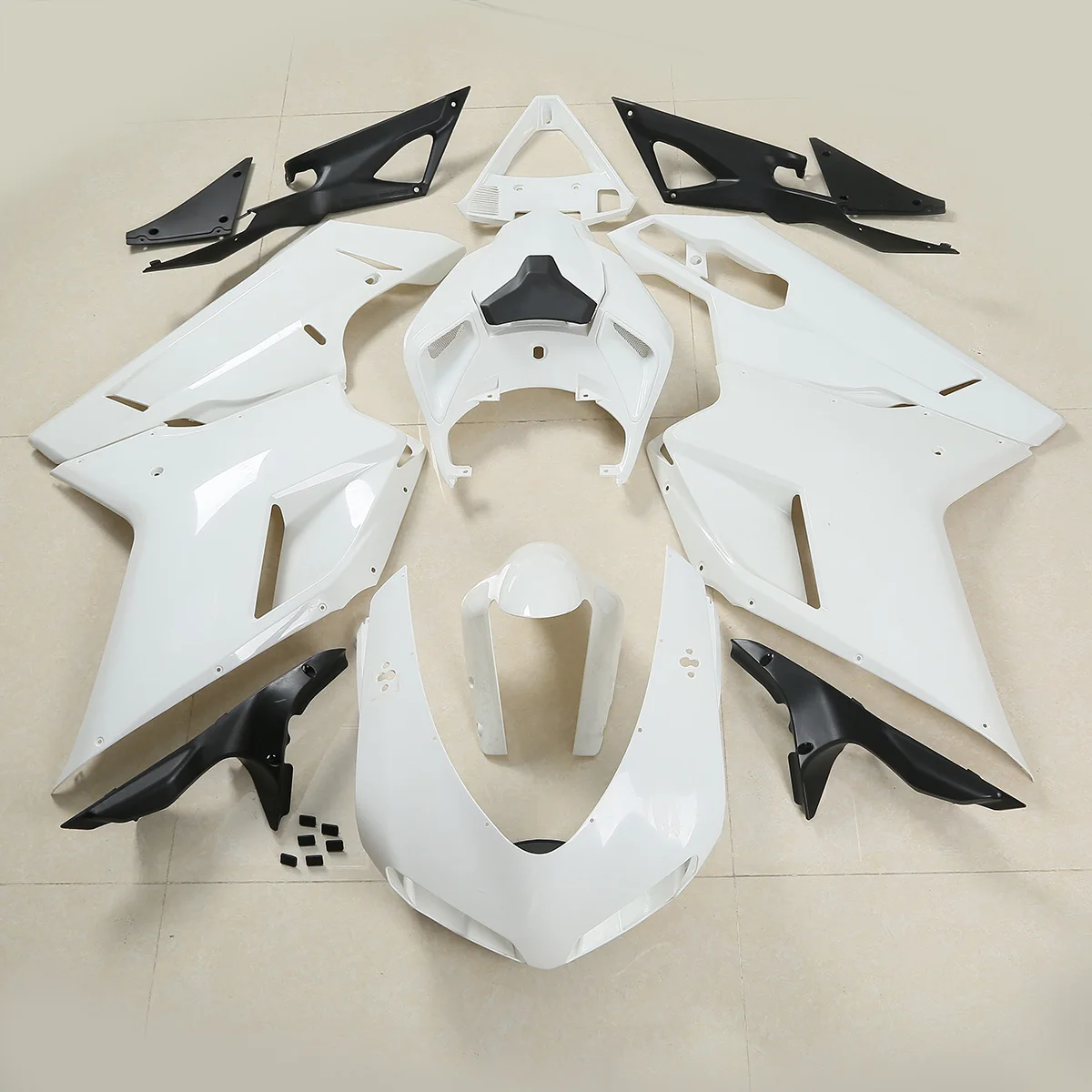 

Motorcycle Unpainted ABS Injection Fairing Bodywork Kit For Ducati 848 1098 1198 2007-2012