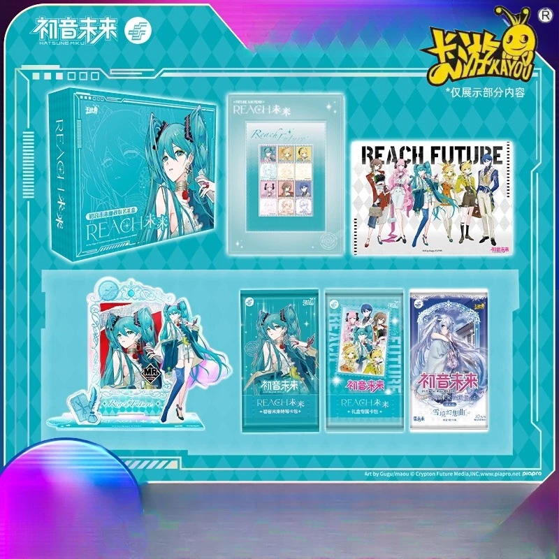 

Почтовая тематическая коробка KAYOU Hatsune Miku, набор открыток с акриловой рамкой, коллекция карточек FR, необходимая для фанатов