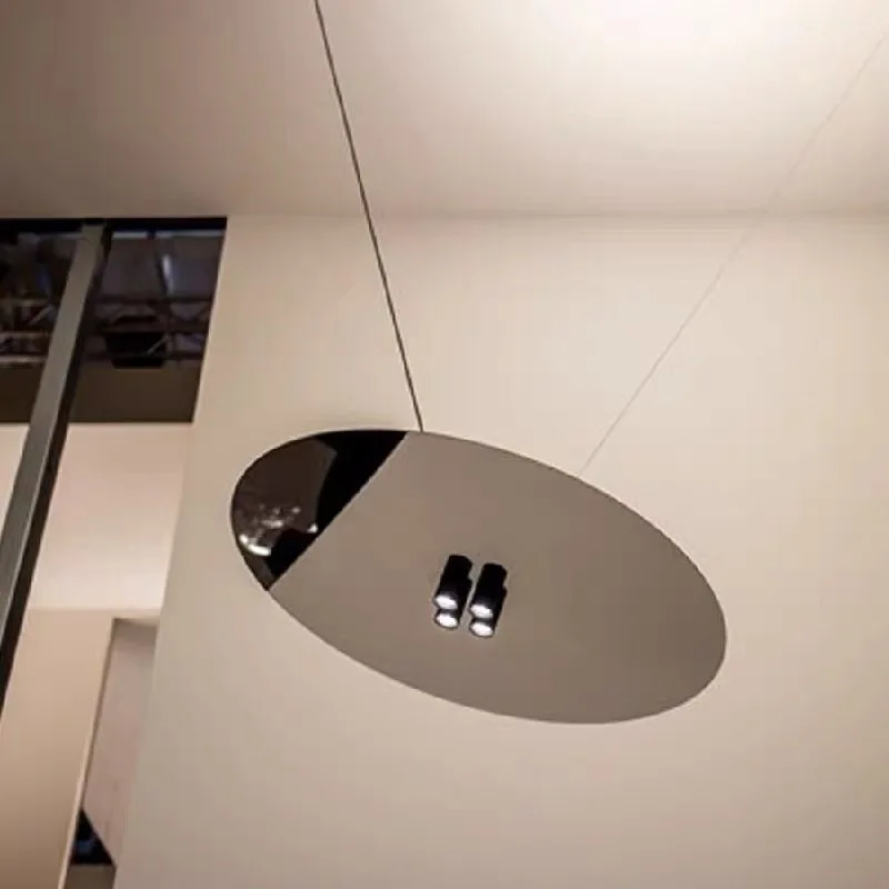 

Минималистская дизайнерская модель Подвесные светильники Ресторан-бар Зеркало из нержавеющей стали Светодиодные подвесные светильники