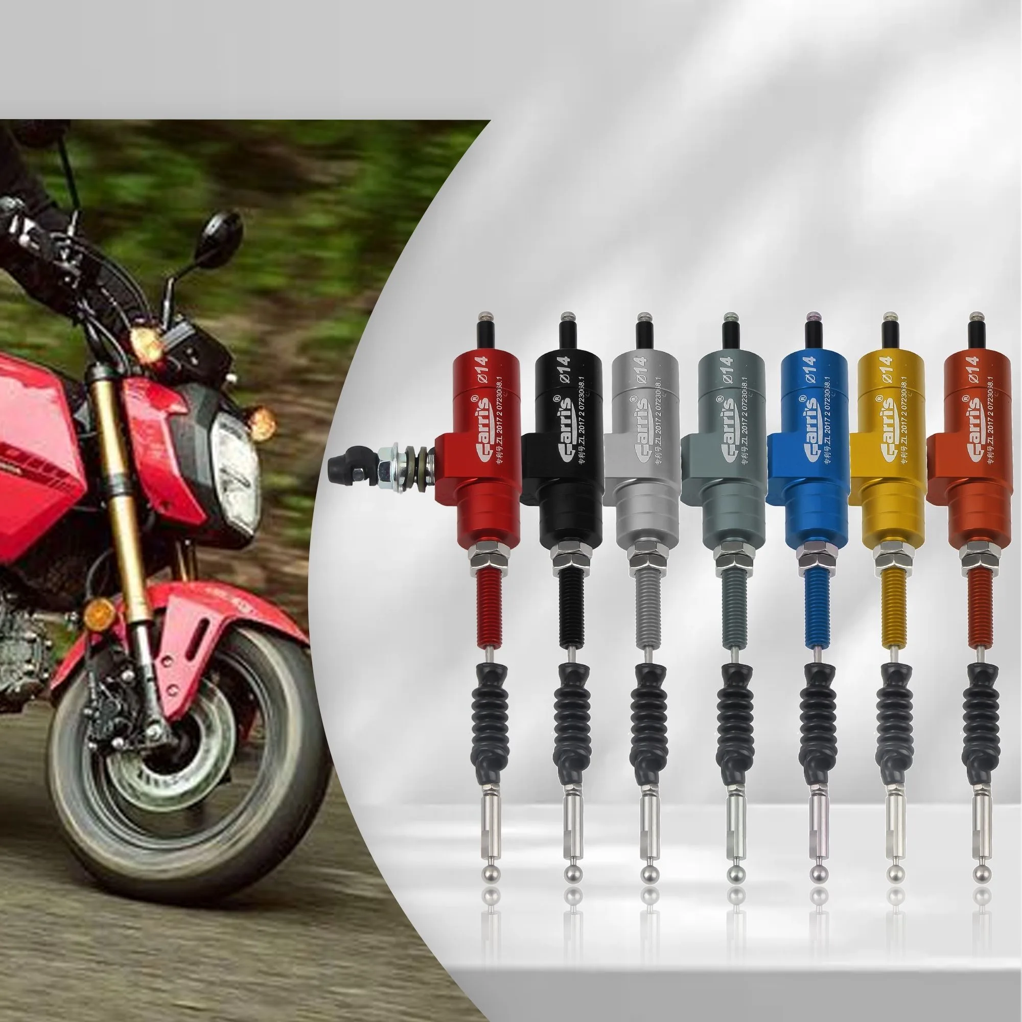 

14mm 16mm Motorcycle Hydraulic Clutch Master Cylinder Rod Kit Efficient Power Transfer Pump for Dirt Bike Pit Bike ATV
