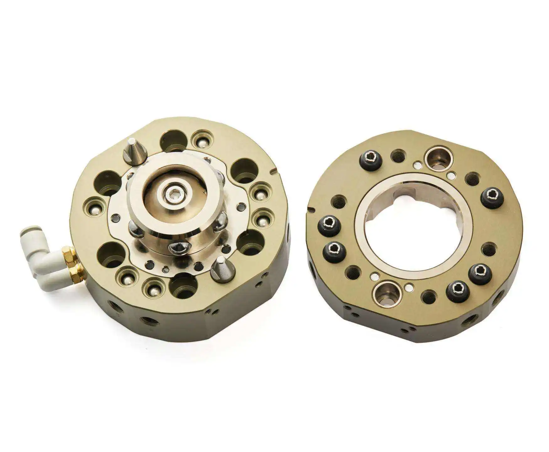 40kg Ultra Heavy-duty Circular Robot Main End Quick Changer with Self-locking Aluminum Base Plate for Automatic EOAT