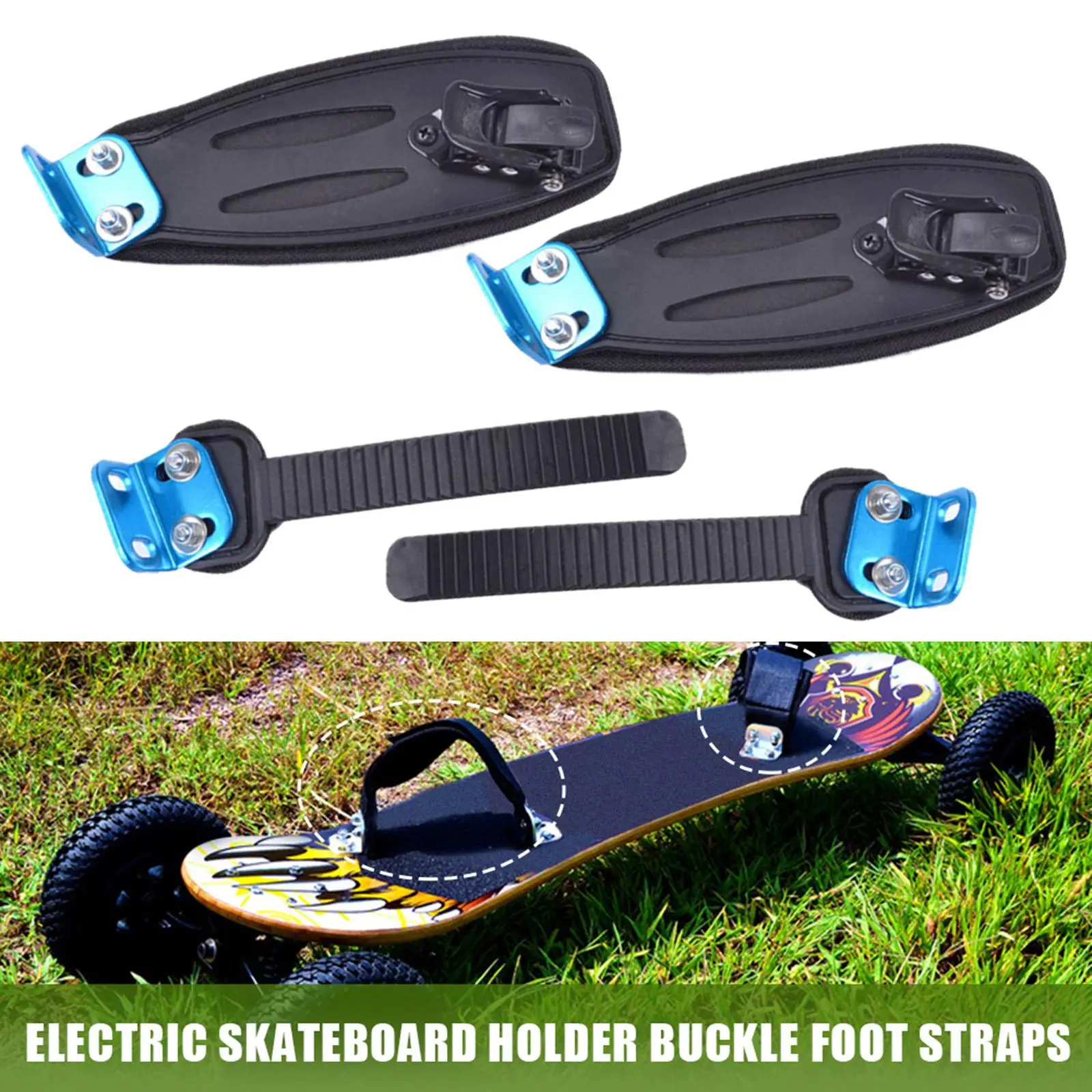 

Skateboard Foot Holder Nylon Strap Longboard Mounting Parts Skateboard Accessories for Outdoor Sports