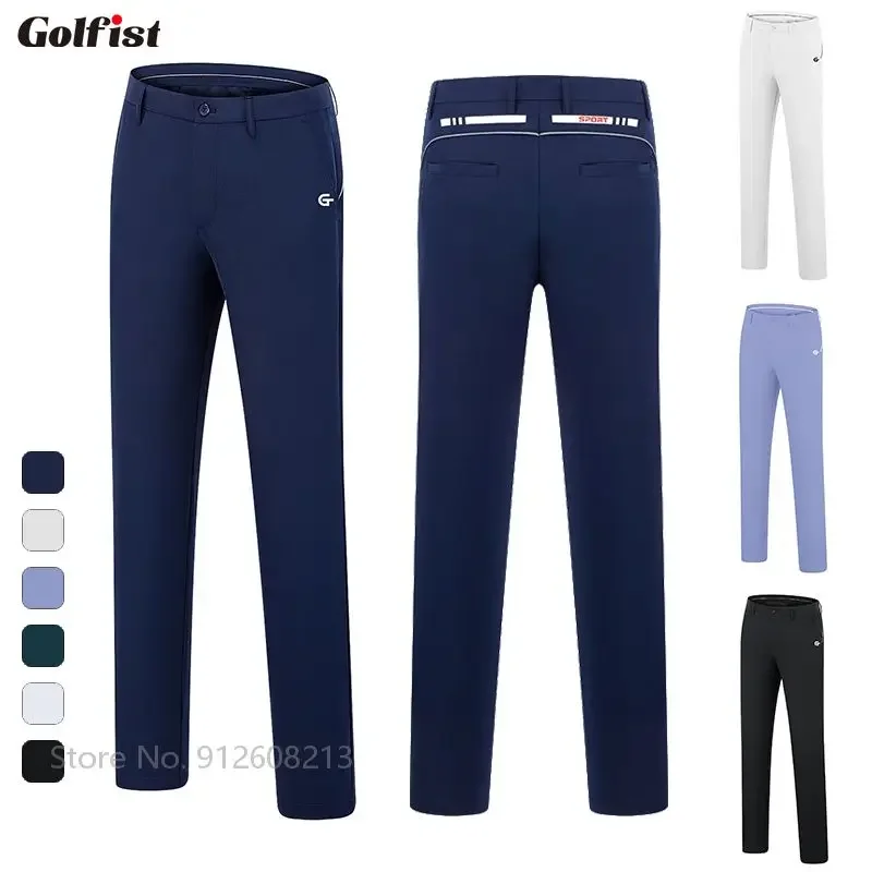 Golfist Summer Men Golf Pants Male Breathable Quick Dry Golf Trousers Men Elastic Anti-sweat Long Pants Loose Casual Sweatpants