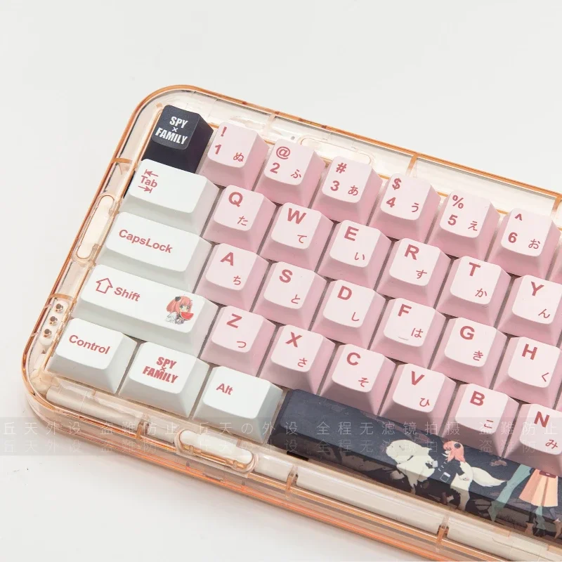 SPYxFAMILY Keycap Cute Anime Anya Keycaps Fullset PBT Cherry Profile Profile Decoration Keycaps for Mechanical Keyboard Gift